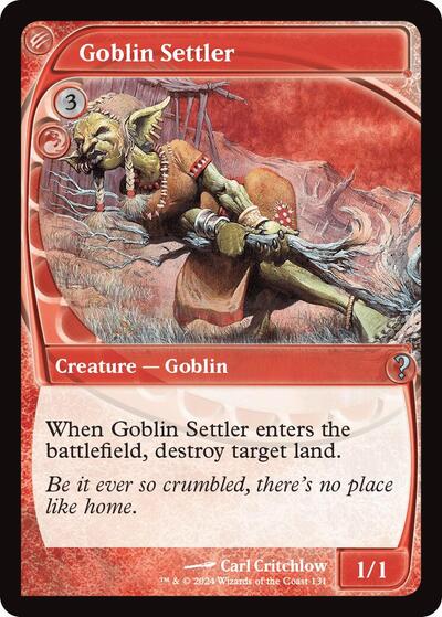 Goblin Settler (Future Sight) (Mystery Booster 2) Light Play