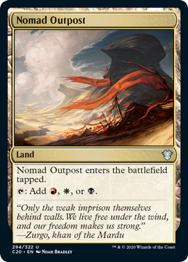 Nomad Outpost (Commander 2020 Ikoria) Light Play