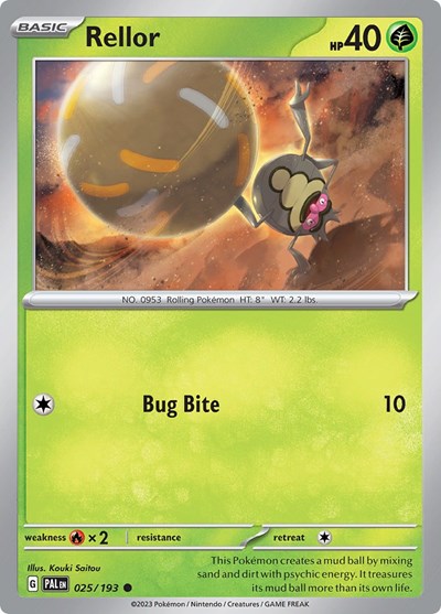 Rellor - 025 (SV02: Paldea Evolved) Light Play