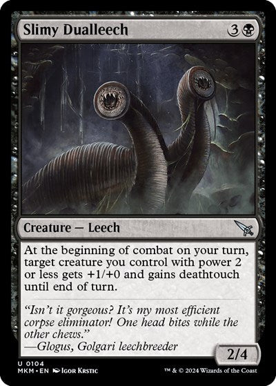 Slimy Dualleech (Murders at Karlov Manor) Light Play Foil