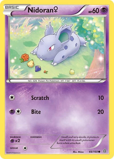 Nidoran (F) (XY - Primal Clash) Light Play