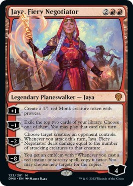 Jaya, Fiery Negotiator (Dominaria United) Light Play Foil