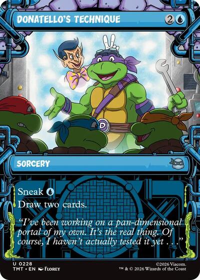 Donatello's Technique (Showcase) (Teenage Mutant Ninja Turtles) Light Play Foil