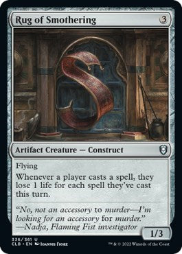 Rug of Smothering (Commander Legends: Battle for Baldur's Gate) Light Play