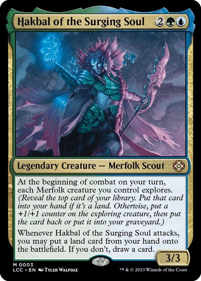 Hakbal of the Surging Soul (Commander: The Lost Caverns of Ixalan) Light Play
