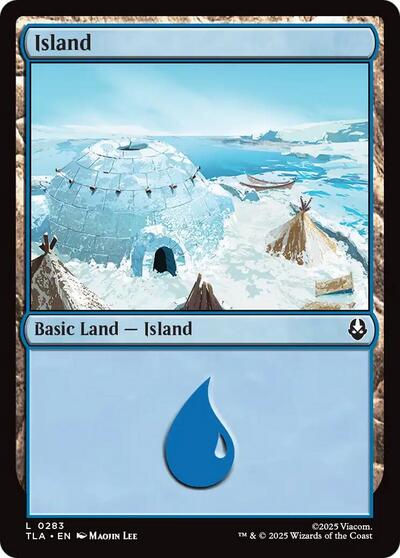 Island (0283) (Avatar: The Last Airbender) Light Play Foil