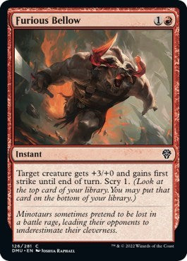 Furious Bellow (Dominaria United) Light Play