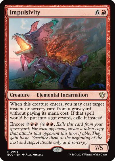 Impulsivity (Commander: Lorwyn Eclipsed) Light Play