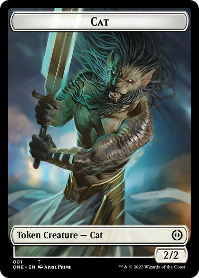 Cat Token (Phyrexia: All Will Be One) Light Play
