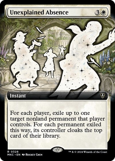 Unexplained Absence (Extended Art) (Commander: Murders at Karlov Manor) Light Play