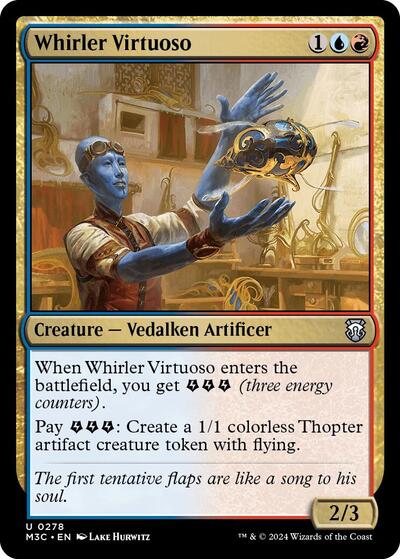 Whirler Virtuoso (Commander: Modern Horizons 3) Light Play