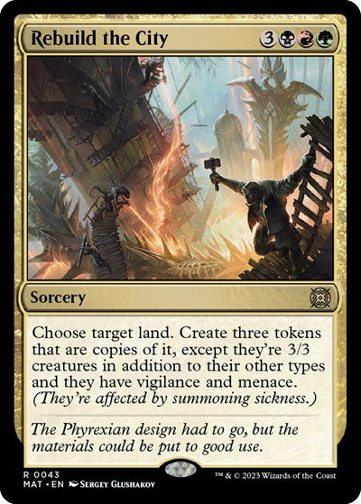 Rebuild the City (March of the Machine: The Aftermath) Light Play Foil