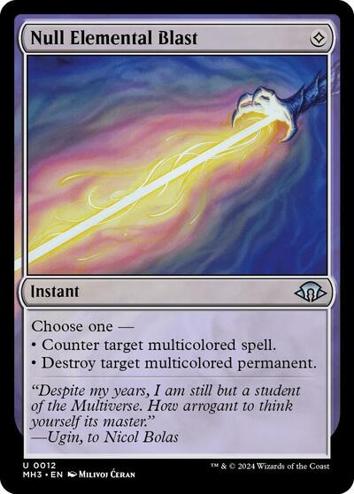 Null Elemental Blast (Modern Horizons 3) Light Play Foil