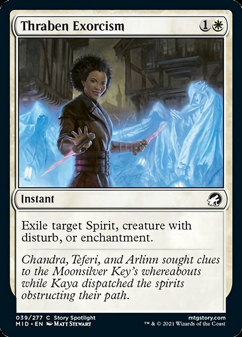 Thraben Exorcism (Innistrad: Midnight Hunt) Light Play