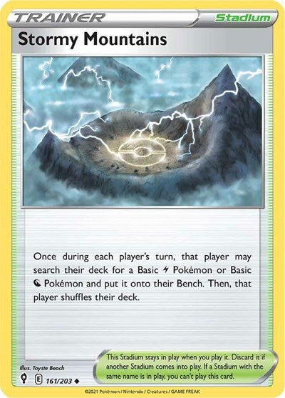Stormy Mountains (SWSH07: Evolving Skies) Light Play