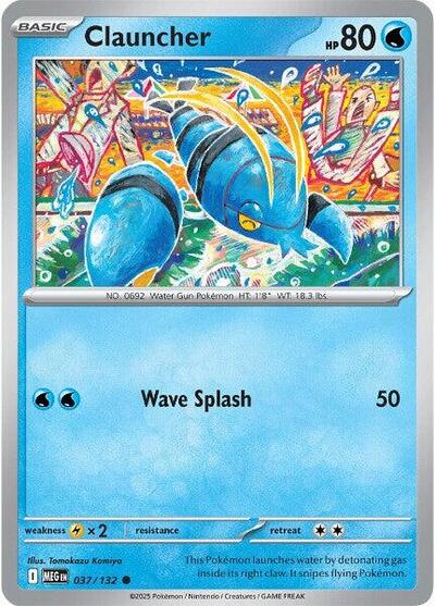 Clauncher (ME01: Mega Evolution) Light Play Reverse Holofoil