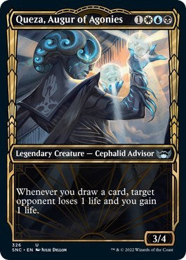 Queza, Augur of Agonies (Showcase) (Streets of New Capenna) Light Play