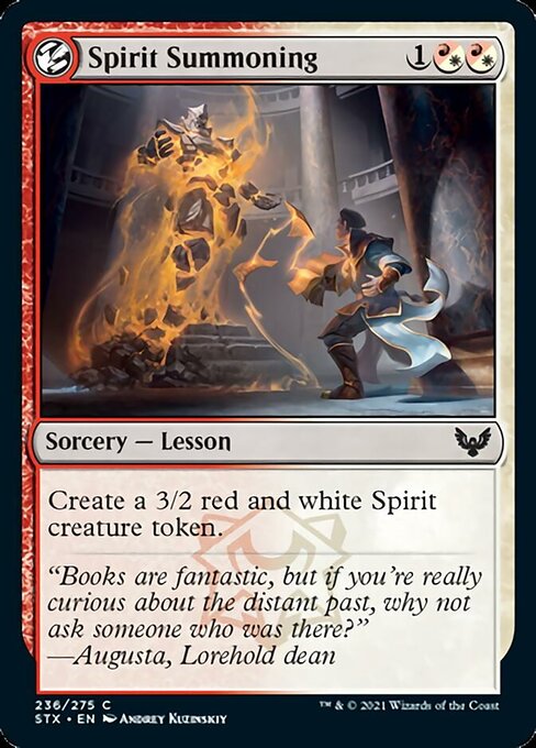 Spirit Summoning (Strixhaven) Light Play