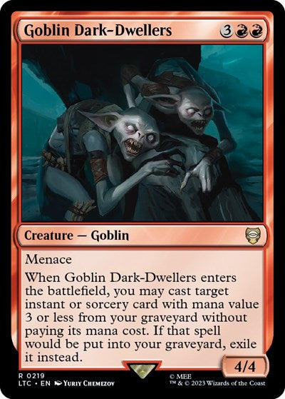 Goblin Dark-Dwellers (Commander: The Lord of the Rings: Tales of Middle-earth) Light Play