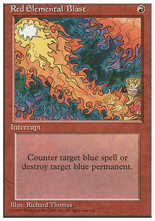 Red Elemental Blast (4th Edition) Medium Play