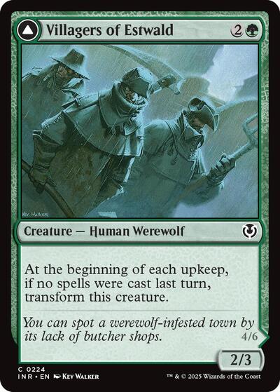 Villagers of Estwald (Innistrad Remastered) Light Play