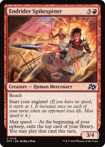 Endrider Spikespitter (Aetherdrift) Light Play Foil