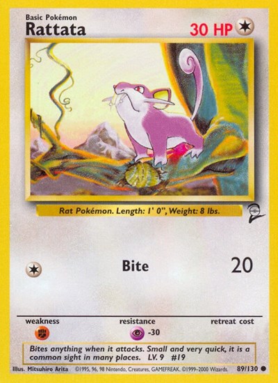 Rattata (Base Set 2) Light Play