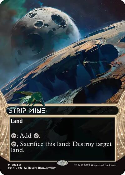 Strip Mine (0040) (Borderless) (Stellar Sights) Near Mint Foil
