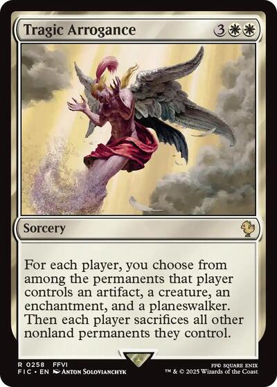 Tragic Arrogance (Commander: FINAL FANTASY) Light Play
