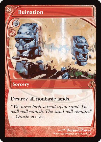 Ruination (Future Sight) (Mystery Booster 2) Light Play Foil