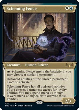 Scheming Fence (Showcase) (Streets of New Capenna) Light Play Foil