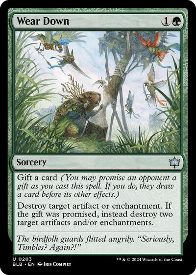 Wear Down (Bloomburrow) Light Play Foil