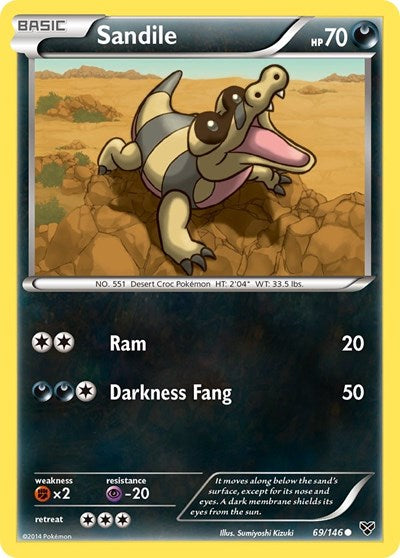 Sandile (XY Base Set) Light Play