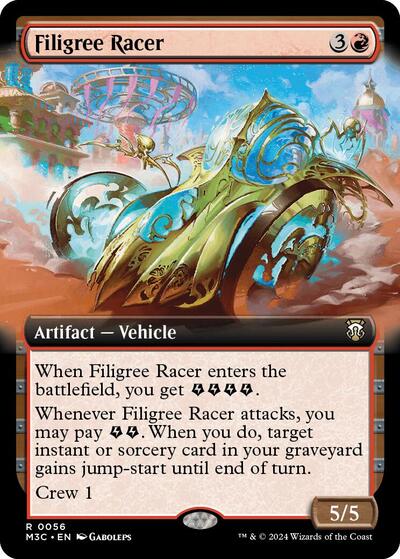 Filigree Racer (Extended Art) (Commander: Modern Horizons 3) Light Play