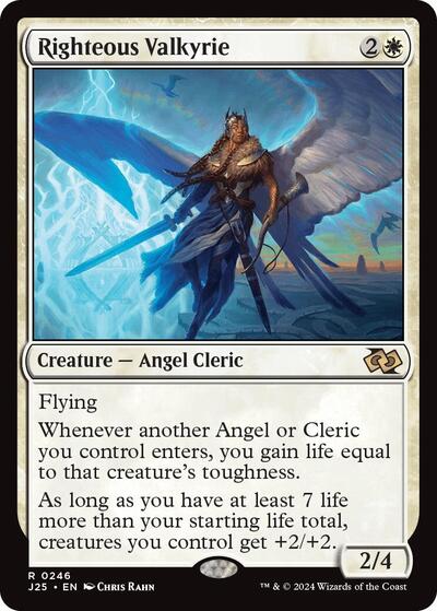 Righteous Valkyrie (Foundations Jumpstart) Light Play