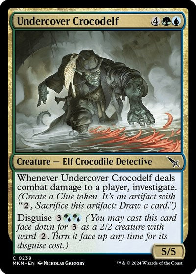 Undercover Crocodelf (Murders at Karlov Manor) Light Play Foil