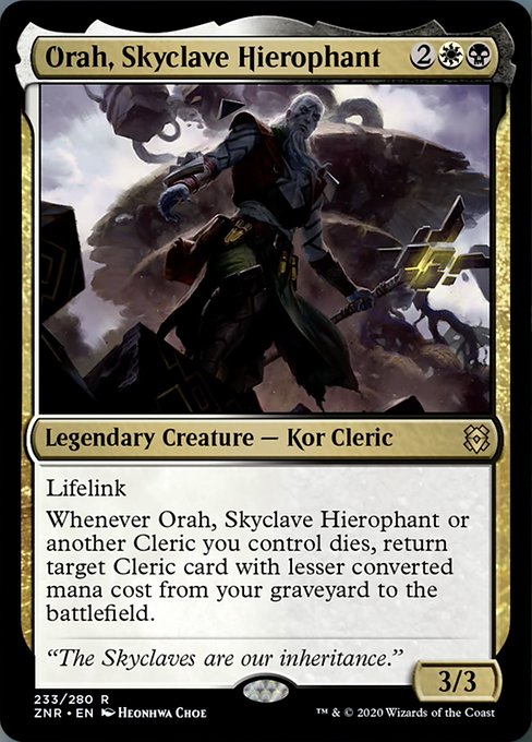Orah, Skyclave Hierophant (Zendikar Rising) Light Play