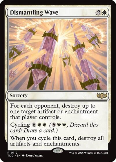 Dismantling Wave (Commander: Tarkir: Dragonstorm) Light Play