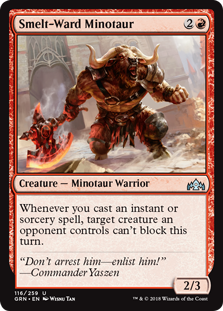 Smelt-Ward Minotaur (Guilds of Ravnica) Light Play