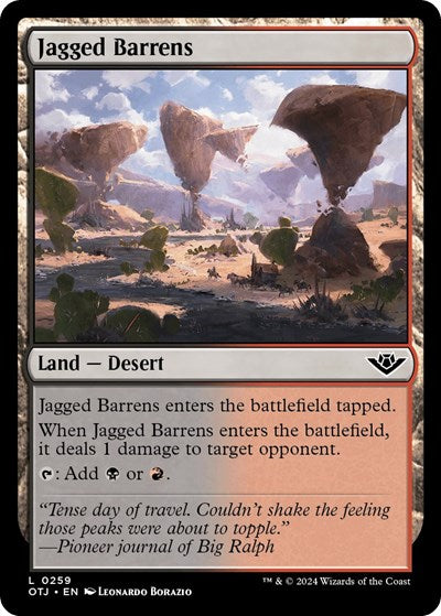 Jagged Barrens (Outlaws of Thunder Junction) Light Play