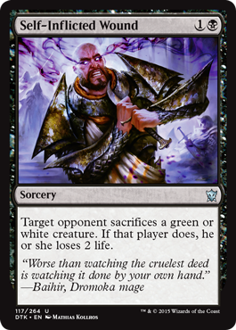 Self-Inflicted Wound (Dragons of Tarkir) Light Play