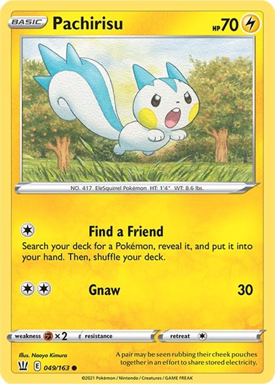 Pachirisu (SWSH05: Battle Styles) Light Play
