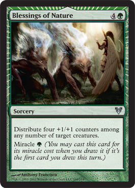 Blessings of Nature (Avacyn Restored) Heavy Play