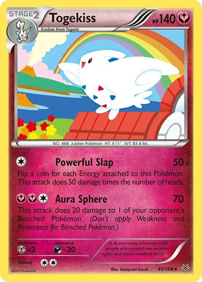 Togekiss (45) (XY Roaring Skies) Medium Play Reverse Holofoil