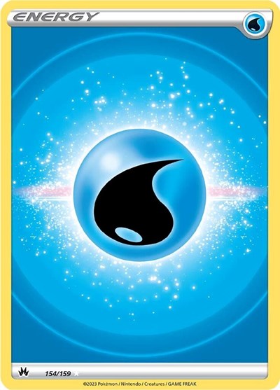 Water Energy (Texture Full Art) (Crown Zenith) Near Mint Holofoil