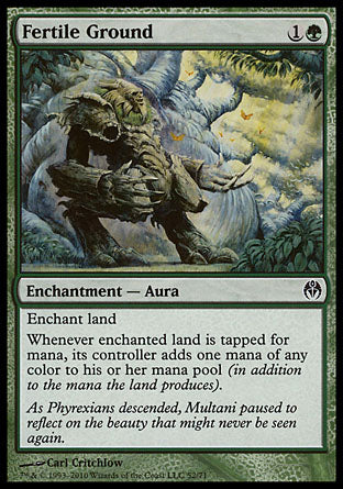 Fertile Ground (Duel Decks: Phyrexia vs The Coalition) Light Play