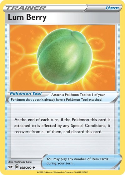 Lum Berry (SWSH01: Sword & Shield Base Set) Medium Play Reverse Holofoil