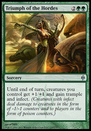 Triumph of the Hordes (New Phyrexia) Light Play Foil