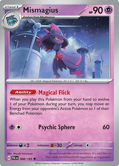 Mismagius - 088 (SV02: Paldea Evolved) Light Play