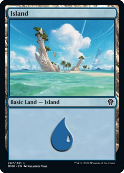 Island (267) (Dominaria United) Light Play